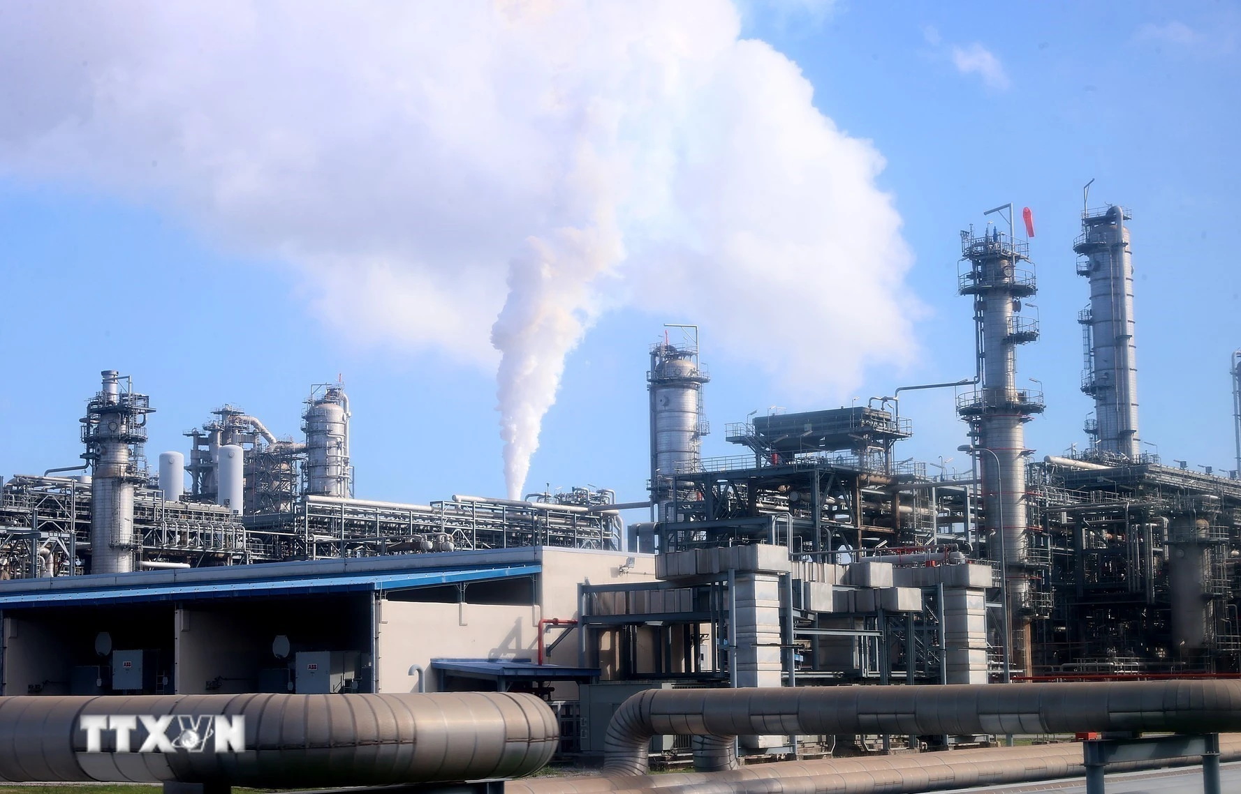 Nhà máy lọc hóa dầu Nghi Sơn. (Ảnh: Dương Giang/TTXVN)