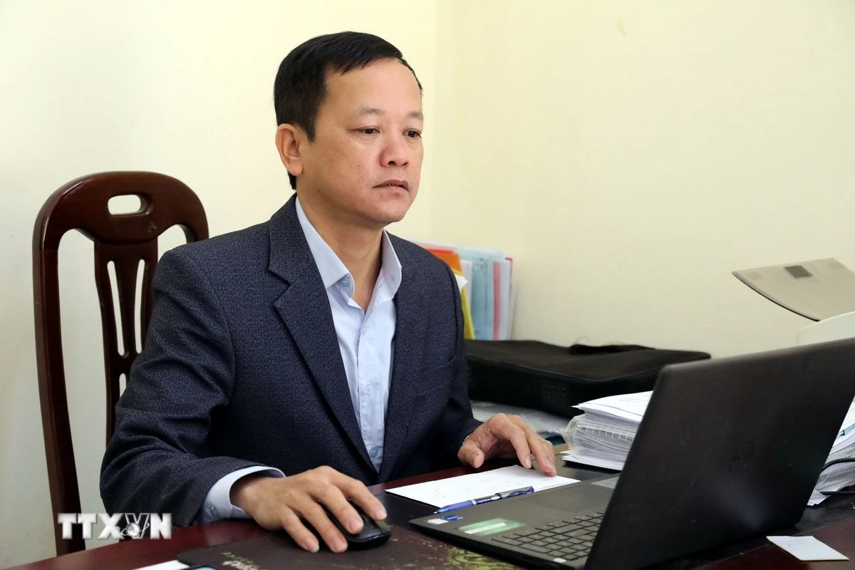 Chủ tịch Ủy ban Mặt trận Tổ quốc Việt Nam xã Vân Nham (Lạng Sơn) Phạm Trọng Nghĩa đồng tình với quan điểm tiếp tục khẳng định vai trò của sức mạnh khối đại đoàn kết toàn dân tộc trong giai đoạn phát triển mới. (Ảnh: Văn Đạt/TTXVN)