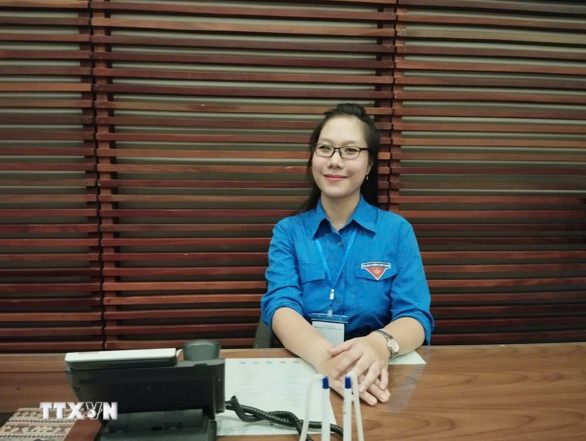 Thạc sỹ Nguyễn Thu Trang, Viện Hàn lâm Khoa học xã hội Việt Nam. (Ảnh: Thanh Hương/TTXVN)