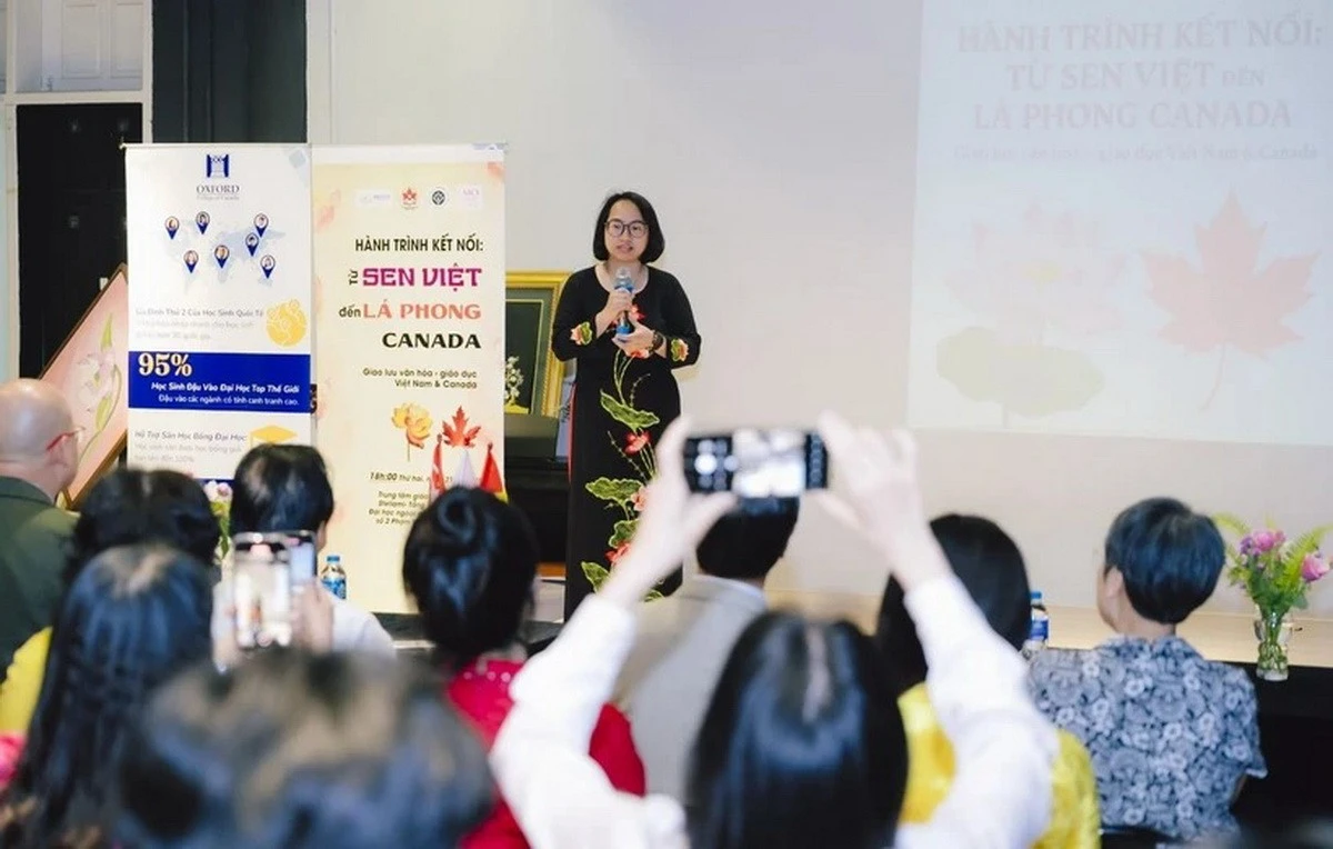 Bà Phan Thị Quỳnh Trang, Giám đốc sáng lập CVCEC. (Ảnh: Hà Linh/TTXVN)