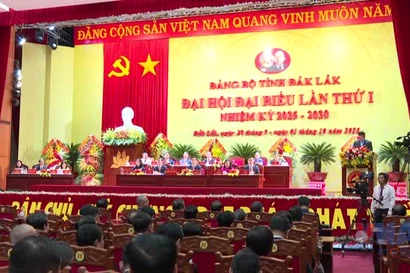 Toàn cảnh Đại hội đại biểu Đảng bộ tỉnh Đắk Lắk lần thứ nhất