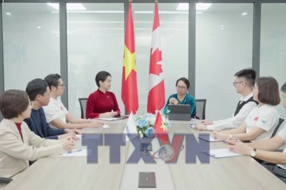 Hội đồng Văn hóa Giáo dục Canada-Việt Nam (CVCEC) tổ chức tọa đàm thống nhất các nội dung đóng góp cho Dự thảo Văn kiện Đại hội Đảng. (Nguồn: TTXVN)