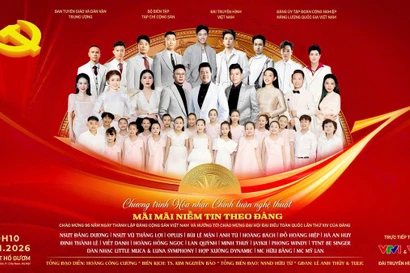 Chương trình hòa nhạc chính luận nghệ thuật đặc biệt “Mãi mãi niềm tin theo Đảng” sẽ được tổ chức tại Nhà hát Hồ Gươm, Hà Nội.