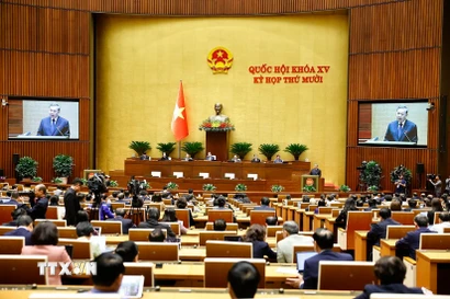 Tổng Bí thư Tô Lâm phát biểu. (Ảnh: Doãn Tấn/TTXVN)