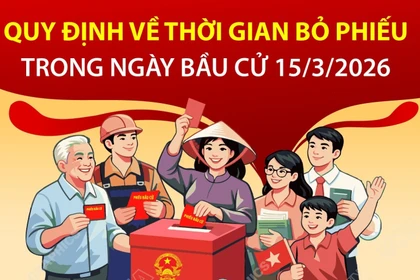Quy định về thời gian bỏ phiếu trong ngày bầu cử 15/3