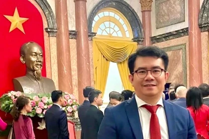 Ông Phạm Khánh Nam - Tổng Biên tập Tạp chí Hương Việt tại Đức. (Ảnh: TTXVN phát)