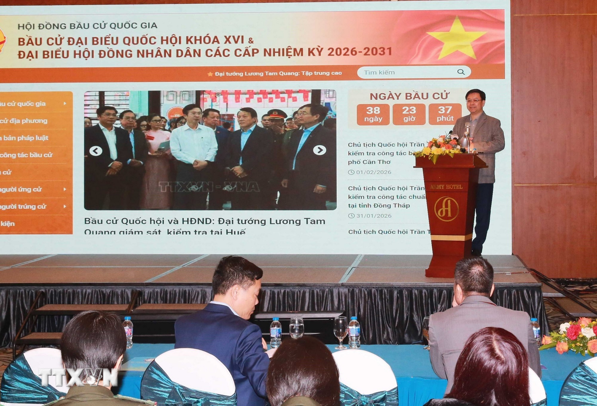 Quang cảnh buổi tập huấn tuyên truyền. (Ảnh: Trọng Đức/TTXVN)