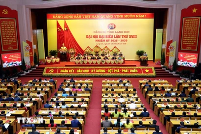 Quang cảnh phiên bế mạc Đại hội. (Ảnh: Văn Đạt/TTXVN)