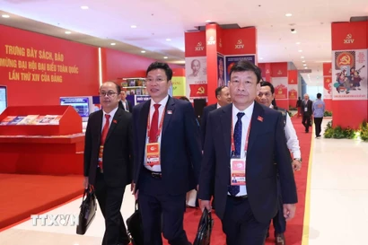 Các đại biểu đến dự Đại hội. (Ảnh: TTXVN)
