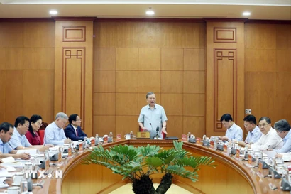 Tổng Bí thư Tô Lâm làm việc với Đảng ủy Chính phủ về sửa đổi Luật
