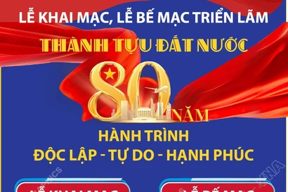 Lễ khai mạc, lễ bế mạc Triển lãm thành tựu đất nước.