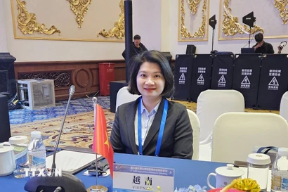 Tiến sỹ Phạm Thị Thanh Loan, Tổng Giám đốc Công ty TNHH Du Lịch và Thương Mại Dịch Vụ Việt-Việt Quảng Đông. (Ảnh: TTXVN phát)