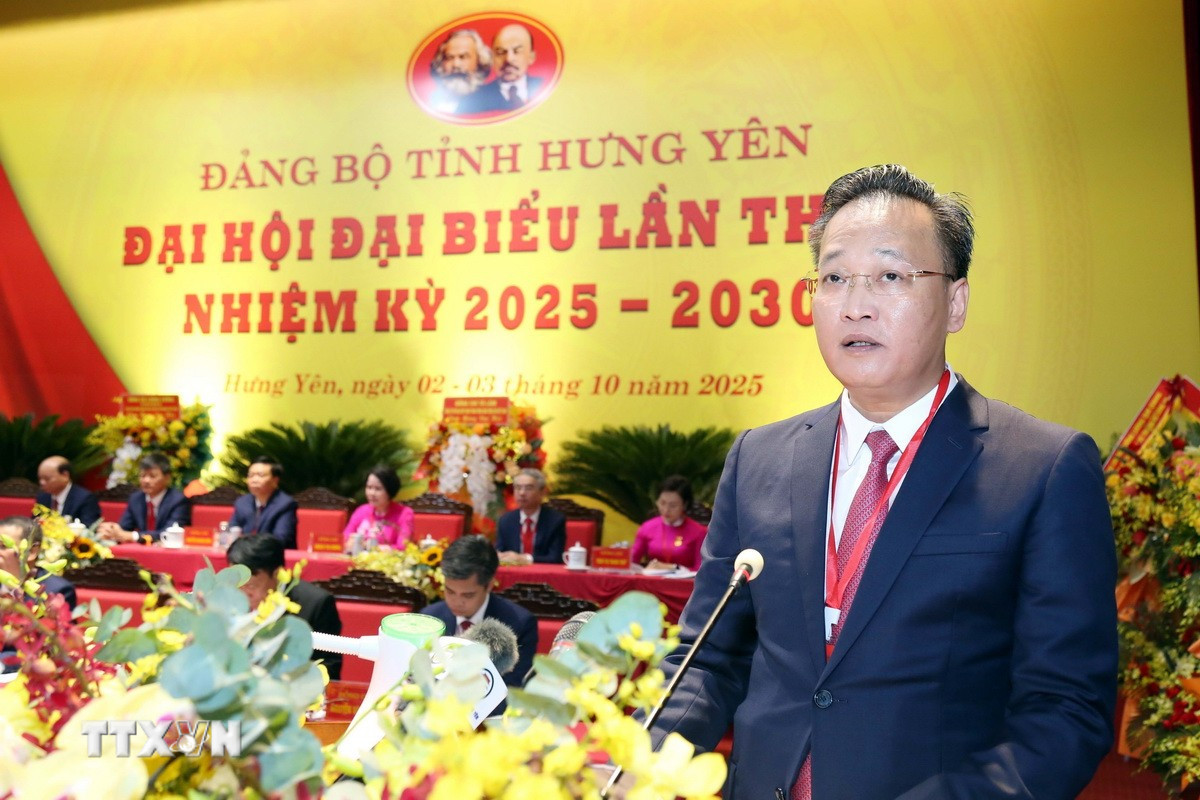 Ông Nguyễn Hữu Nghĩa, Ủy viên Trung ương Đảng, Bí thư Tỉnh ủy Hưng Yên nhiệm kỳ 2020-2025 được Bộ Chính trị chỉ định giữ chức Bí thư Tỉnh ủy Hưng Yên nhiệm kỳ 2025-2030. (Ảnh: Thế Duyệt/TTXVN)