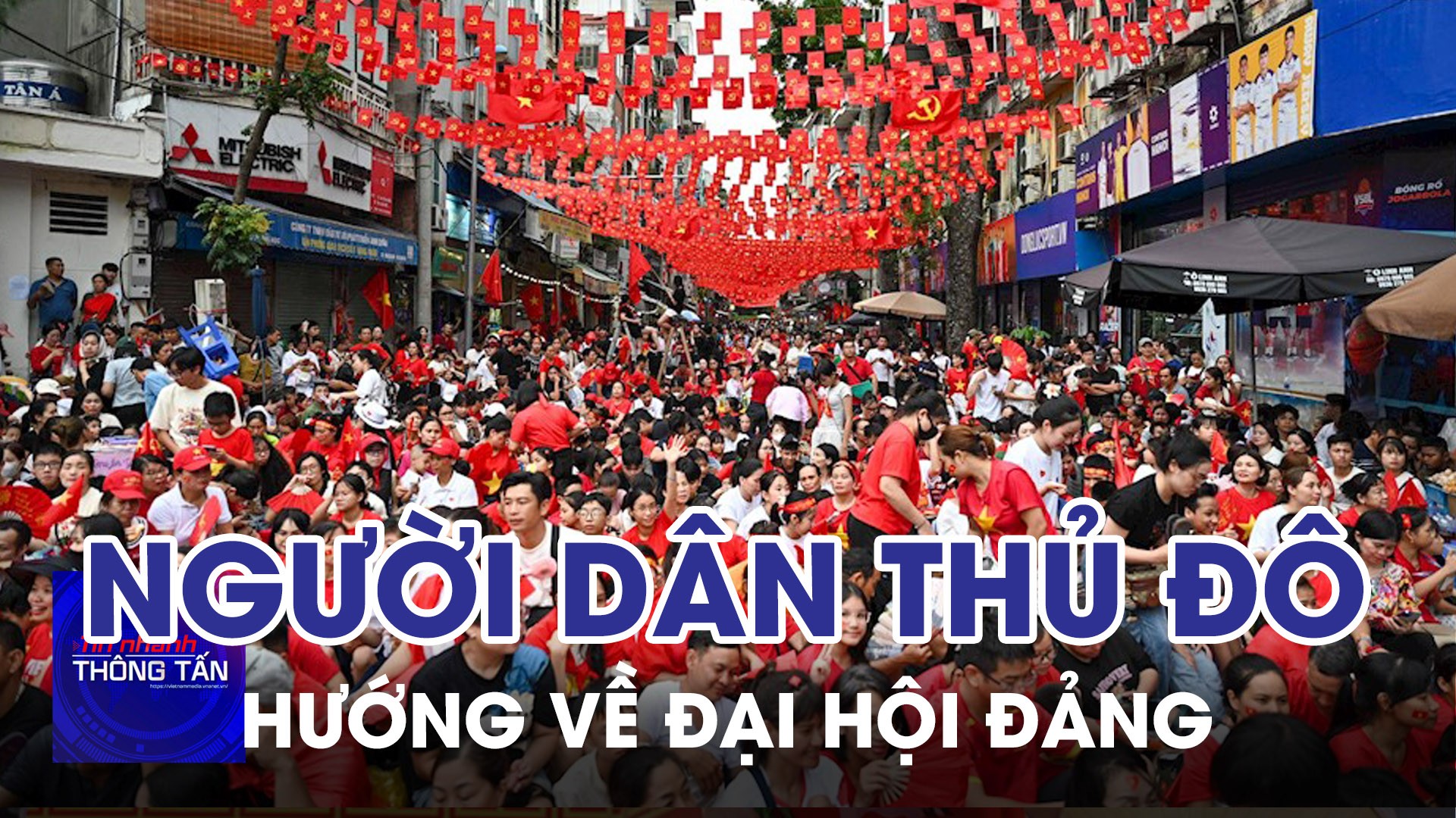 Người dân thủ đô hướng về Đại hội Đảng 