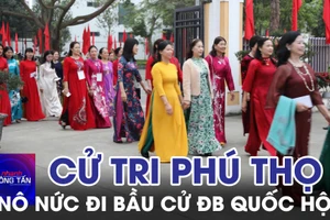 Cử tri Phú Thọ nô nức đi bầu cử Đại biểu Quốc hội