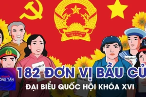 Cả nước có 182 đơn vị bầu cử đại biểu Quốc hội khóa XVI