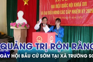 Quảng Trị rộn ràng ngày hội bầu cử sớm tại xã Trường Sơn