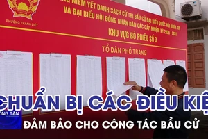 Chuẩn bị các điều kiện đảm bảo cho công tác bầu cử