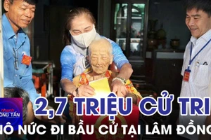 Hơn 2,7 triệu cử tri Lâm Đồng nô nức đi bầu cử 