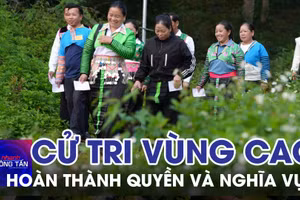 Cử tri vùng cao biên giới Thanh Hóa hoàn thành quyền và nghĩa vụ