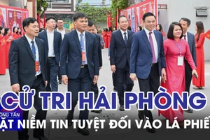 Cử tri Hải Phòng đặt niềm tin tuyệt đối vào lá phiếu 