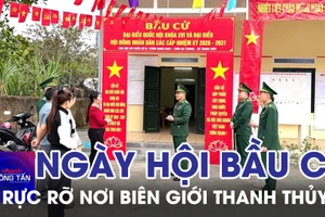 Rực rỡ ngày hội bầu cử nơi biên giới Thanh Thủy 