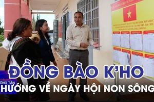 Đồng bào K’Ho hướng về ngày hội non sông
