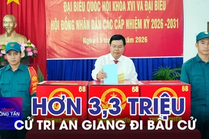 Hơn 3,3 triệu cử tri An Giang đi bầu cử 