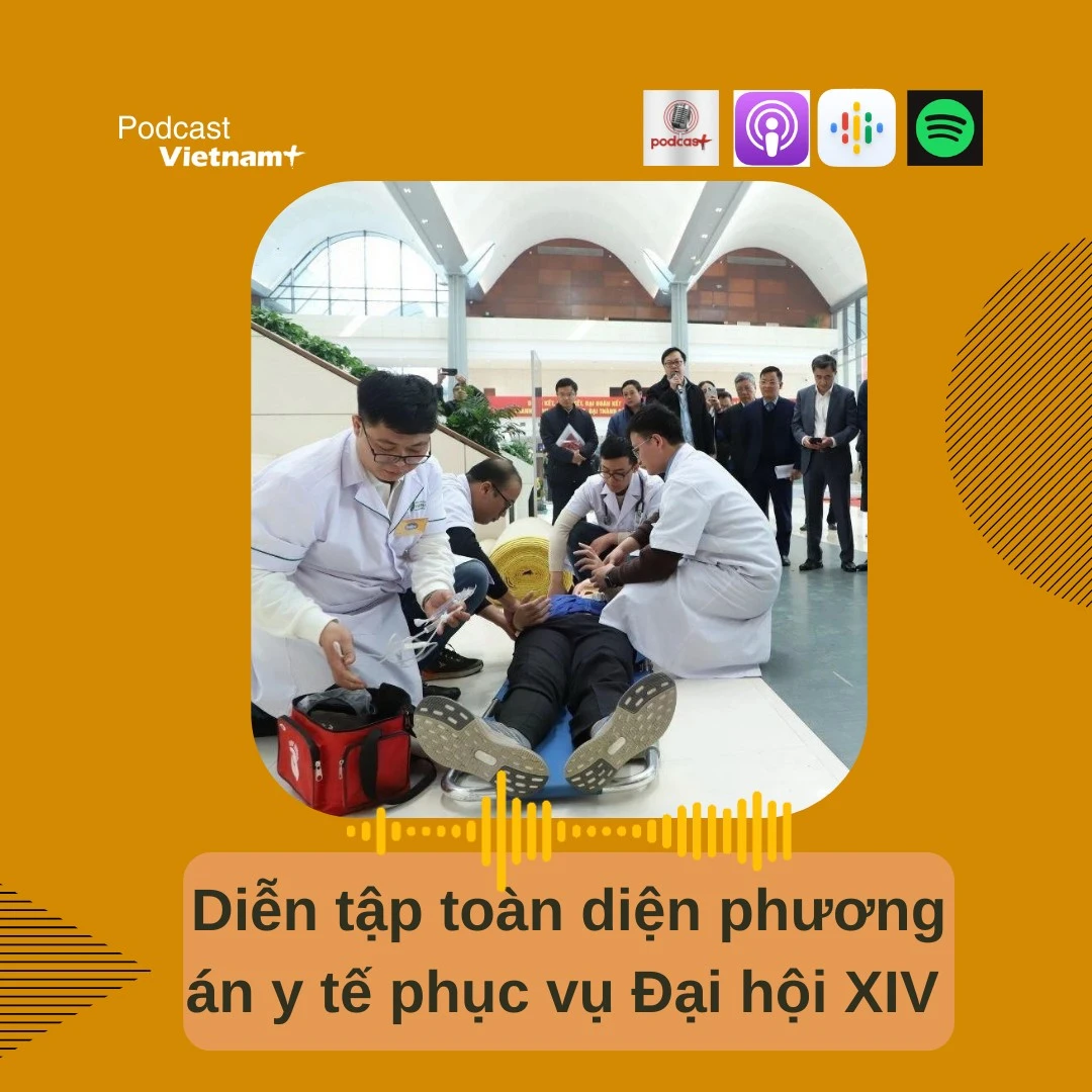 Diễn tập toàn diện phương án y tế phục vụ Đại hội XIV của Đảng