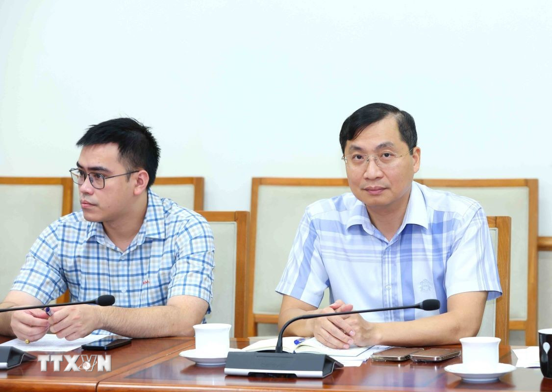 Đại biểu tham dự hội nghị. (Ảnh: Phương Hoa/TTXVN) ttxvn-hoi-nghi-cong-tac-vien-du-luan-xa-hoi-cua-dang-uy-chinh-phu-3009-2.jpg