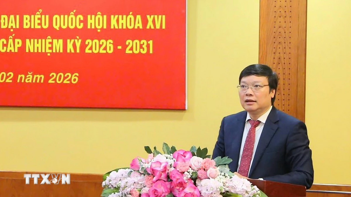 Thứ trưởng Bộ Nội vụ Trương Hải Long phát biểu khai mạc. (Ảnh: Chu Thanh Vân/TTXVN)