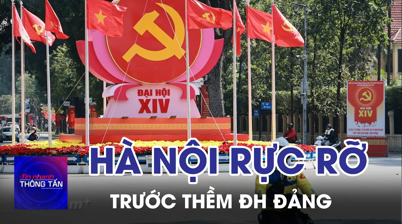 Hà Nội rực rỡ trước thềm Đại hội Đảng 