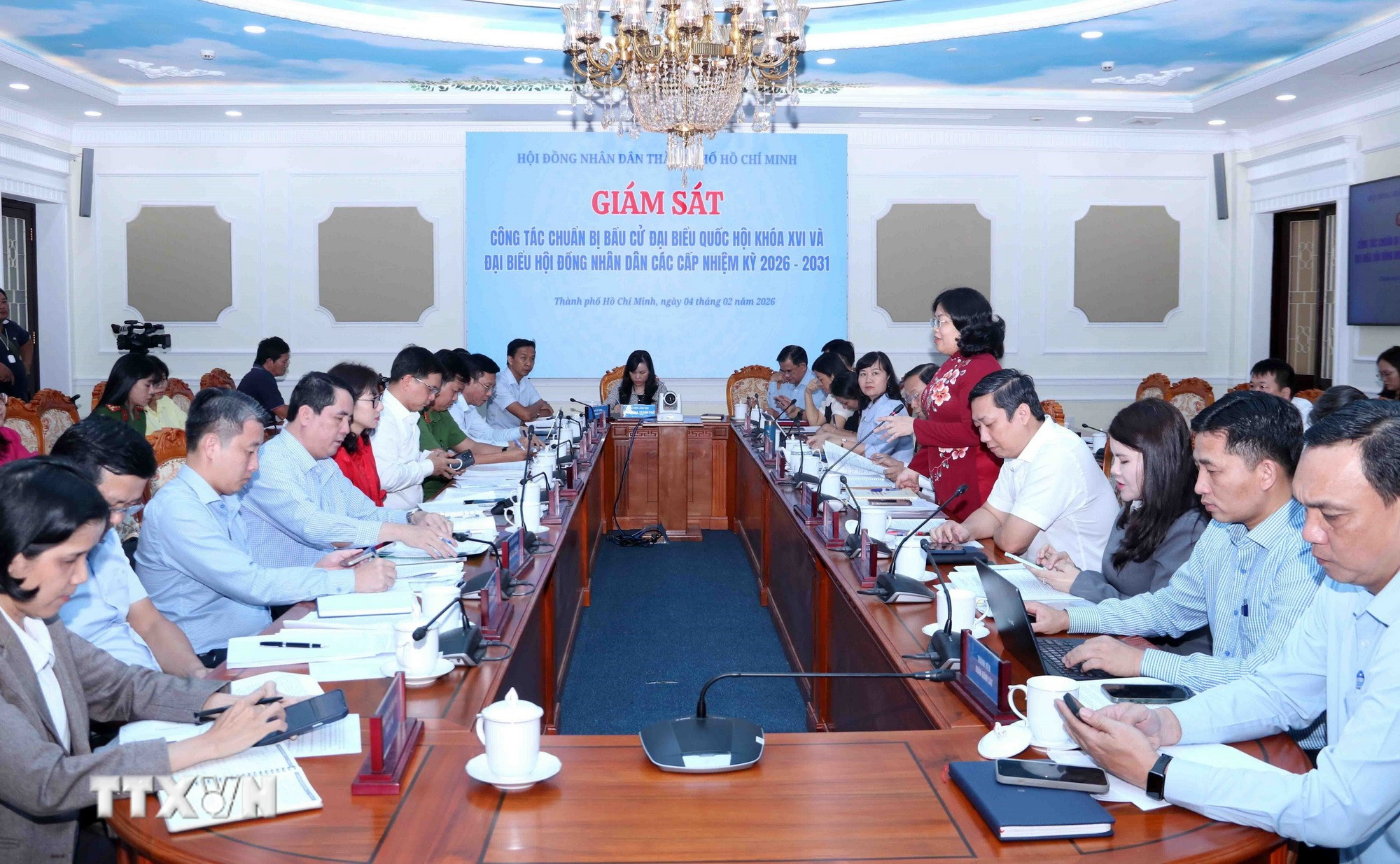 Quang cảnh buổi giám sát. (Ảnh: Xuân Khu/TTXVN)