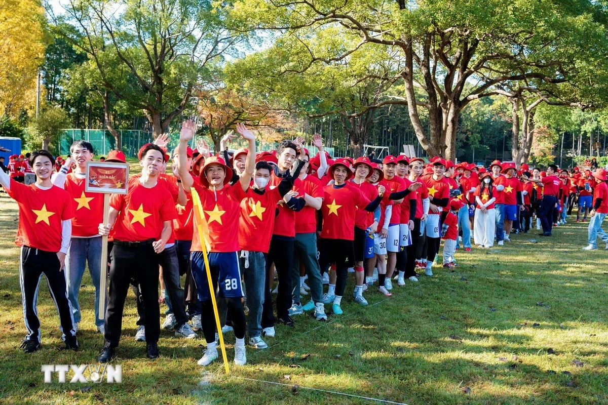 Cộng đồng người Việt Nam tại Nhật Bản. (Ảnh: Xuân Giao/TTXVN)