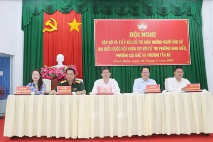 Bầu cử Quốc hội và HĐND: Cử tri đồng thuận với chương trình hành động của các ứng cử viên