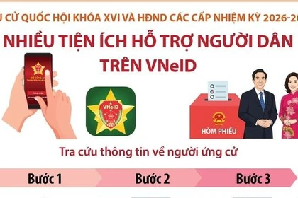 Bầu cử Quốc hội và HĐND các cấp: Cách tra cứu thông tin về người ứng cử trên VNeID