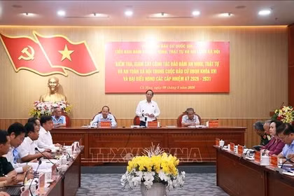 Phó Chủ tịch Quốc hội Trần Quang Phương: Đảm bảo tuyệt đối an ninh trật tự và an toàn xã hội trong kỳ bầu cử sắp tới