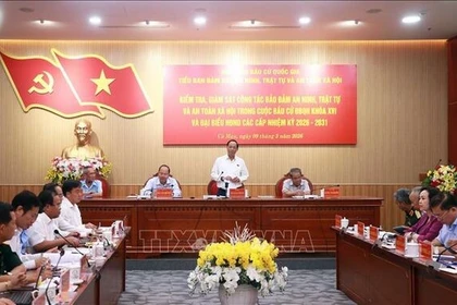 Phó Chủ tịch Quốc hội Trần Quang Phương: Đảm bảo tuyệt đối an ninh trật tự và an toàn xã hội trong kỳ bầu cử sắp tới