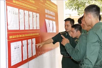 Bầu cử Quốc hội và HĐND: Lực lượng vũ trang chuẩn bị chu đáo cho bầu cử sớm ​
