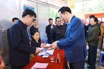 Lai Châu có trên 99,93% cử tri tham gia bầu cử