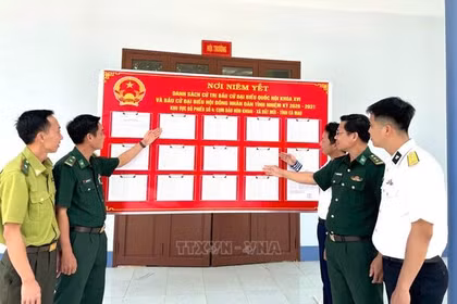 Gần 300 cử tri Cụm đảo Hòn Khoai sẽ tham gia bầu cử sớm