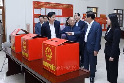 Kiểm tra công tác bầu cử và vận hành chính quyền địa phương 2 cấp tại Lạng Sơn