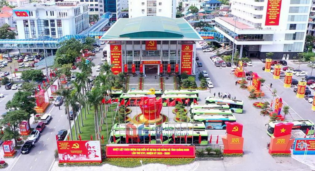 Đại hội đại biểu Đảng bộ tỉnh lần thứ XVI, nhiệm kỳ 2025-2030 diễn ra tại Trung tâm Tổ chức hội nghị tỉnh (phường Hạ Long). (Nguồn: Cổng Thông tin Điện tử tỉnh Quảng Ninh)