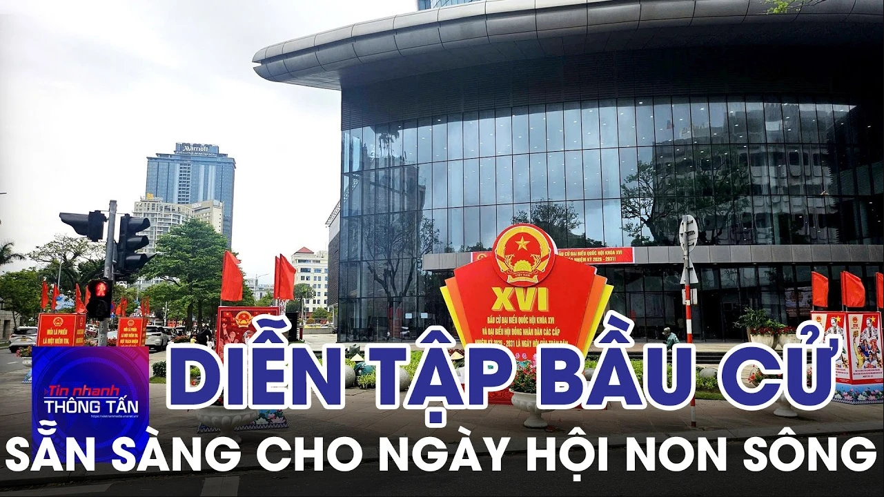 Diễn tập bầu cử sẵn sàng cho ngày hội non sông