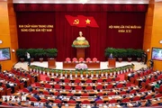 Quang cảnh lễ Bế mạc Hội nghị lần thứ 12 Ban Chấp hành Trung ương Đảng khóa XIII