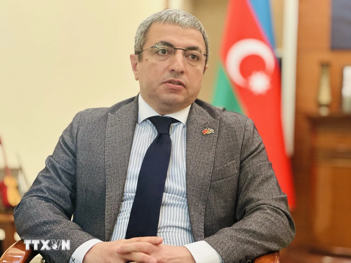 Đại sứ Azerbaijan tại Việt Nam Shovgi Kamal Oglu Mehdizade. (Ảnh: Việt Đức/TTXVN)