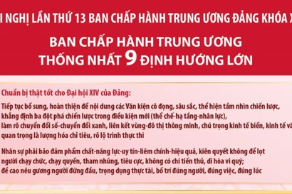 Ban Chấp hành Trung ương thống nhất 9 định hướng lớn