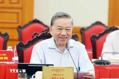 Tổng Bí thư Tô Lâm phát biểu. (Ảnh: Thống Nhất/TTXVN)