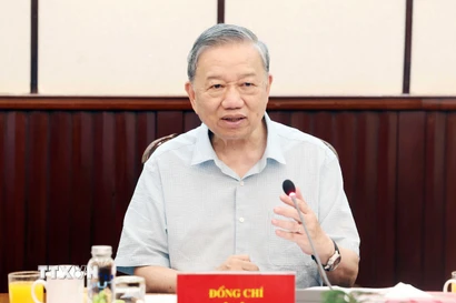 Tổng Bí thư Tô Lâm phát biểu. (Ảnh: Thống Nhất/TTXVN)