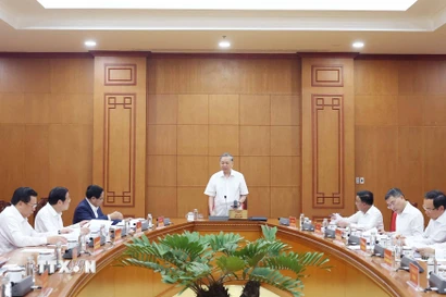 Tổng Bí thư Tô Lâm phát biểu. (Ảnh: Thống Nhất/TTXVN)